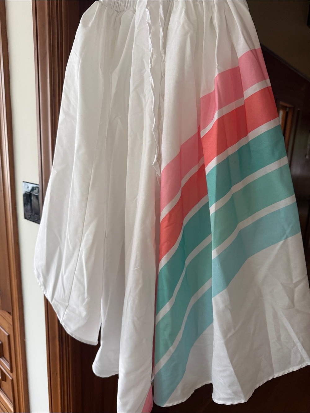 Oopsie Daisy Size 7/8 White Spaghetti-Strap Kids Dress - Picture 4 of 5